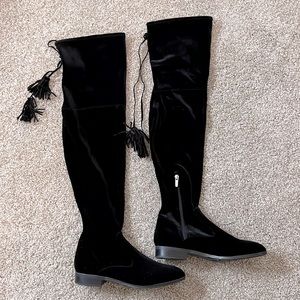 Over knee velvet boots Marc Fisher( never worn)